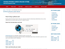 Tablet Screenshot of prepaid.russiacards.com